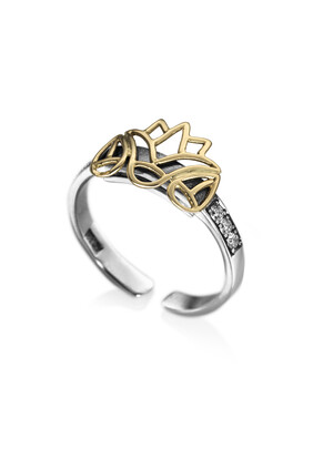 Lotus Flower Knuckle Ring